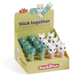 EXPOSITOR 16 PEGAMENTOS EN BARRA ANIMALES B2F | 16 UNIDADES | (MIQUELRIUS GIFT)